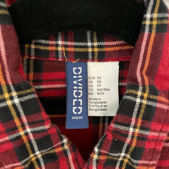 Red Plaid Button-Down Shirt - Picture 2 of 2